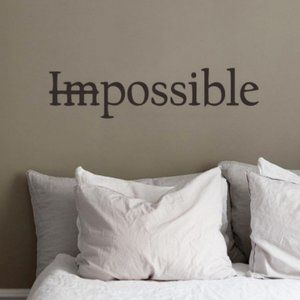 VINYL Wall Decal Possible